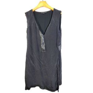 Women's Size L 100% Silk Sleeveless Tank Dress SAC085